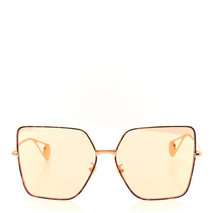 Gucci Square Frame GG0436S Sunglasses Gold 2 of 8