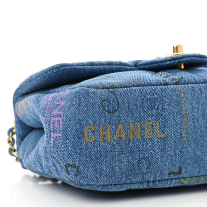 Chanel Denim Quilted Mini Denim Mood Rectangular Flap Blue Multicolor 9 of 10