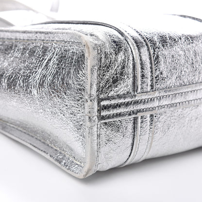 Balenciaga Metallic Calfskin S Bazar Shopper Tote Silver Hardware 8 of 16