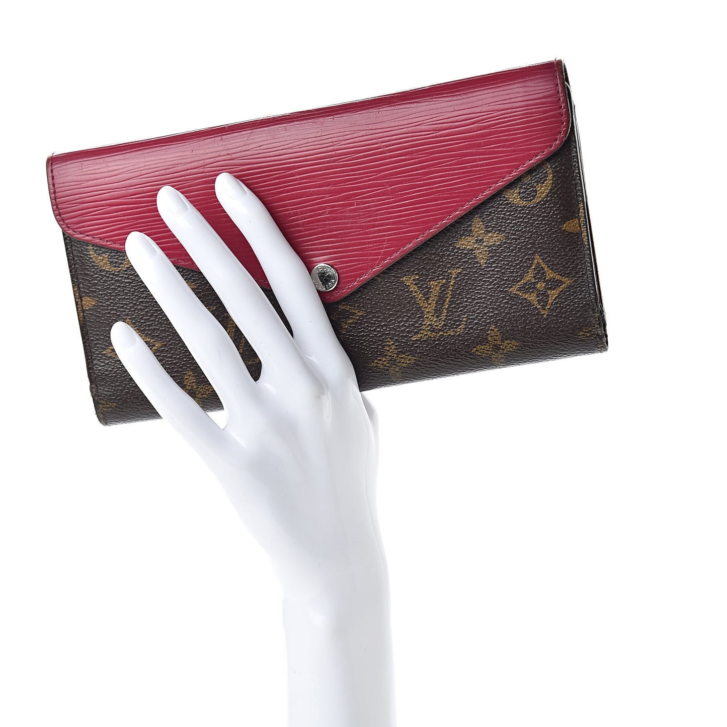 Monogram Epi Marie-Lou Long Wallet Fuchsia