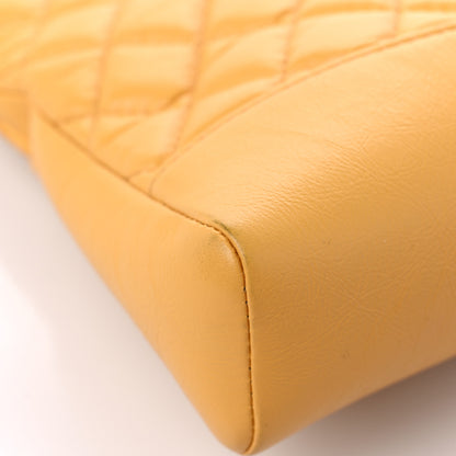 Chanel Shiny Crumpled Calfskin Quilted Mini 31 Shopping Bag Yellow 8 of 12