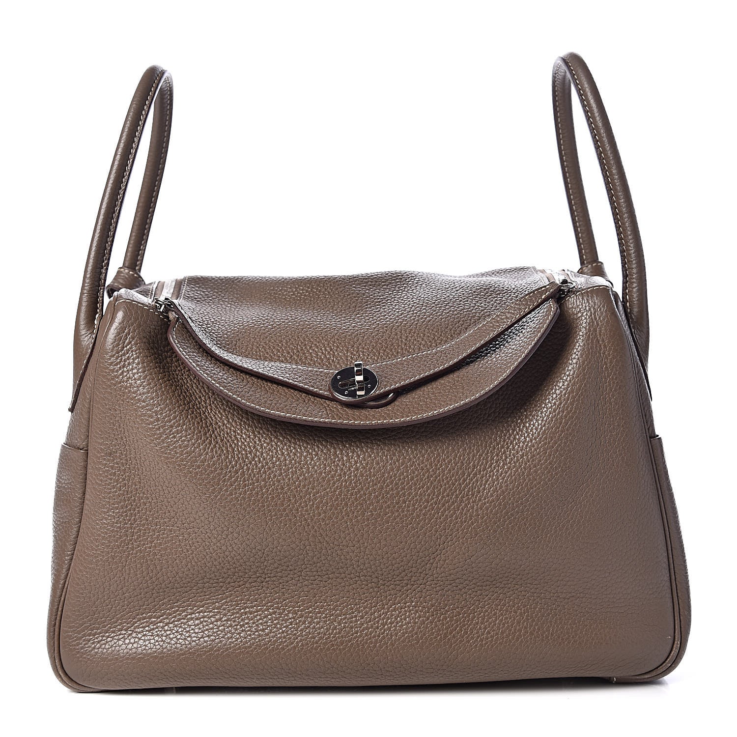 Hermes Taurillon Clemence Lindy 34 Etoupe 1 of 14