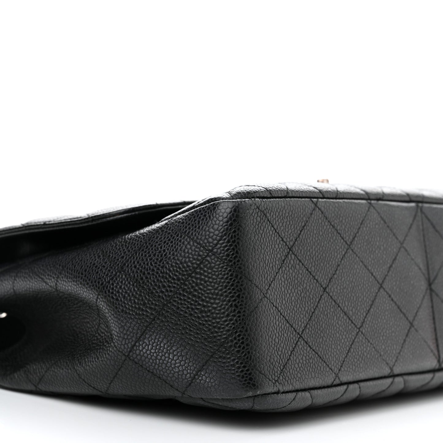Caviar Quilted Jumbo Single Flap Black