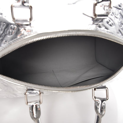 Louis Vuitton Monogram Miroir Speedy 35 Silver 5 of 9