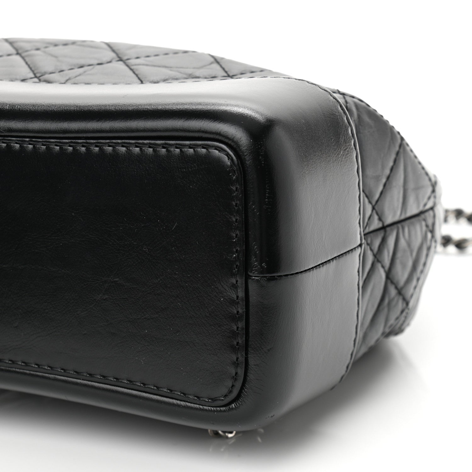 Chanel Aged Calfskin Quilted Small Gabrielle Backpack Black 10 of 11