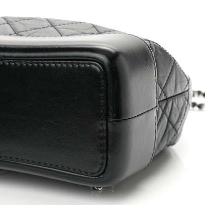 Chanel Aged Calfskin Quilted Small Gabrielle Backpack Black 10 of 11