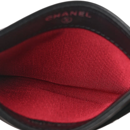 Chanel Aged Calfskin Quilted Gabrielle Card Holder Black 5 of 9