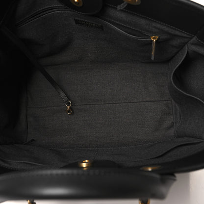 Chanel Calfskin Medium Deauville Tote Black 4 of 9