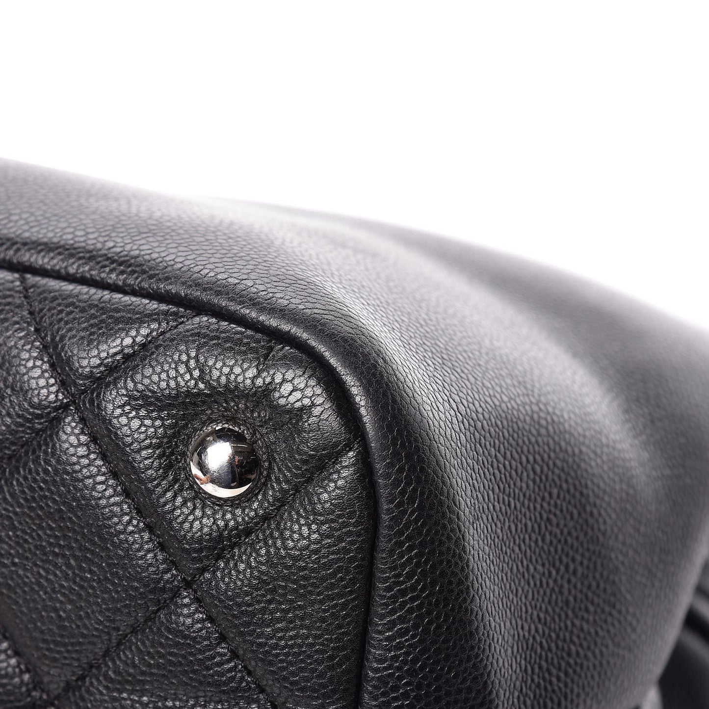 Caviar Quilted Timeless CC Soft Tote Black
