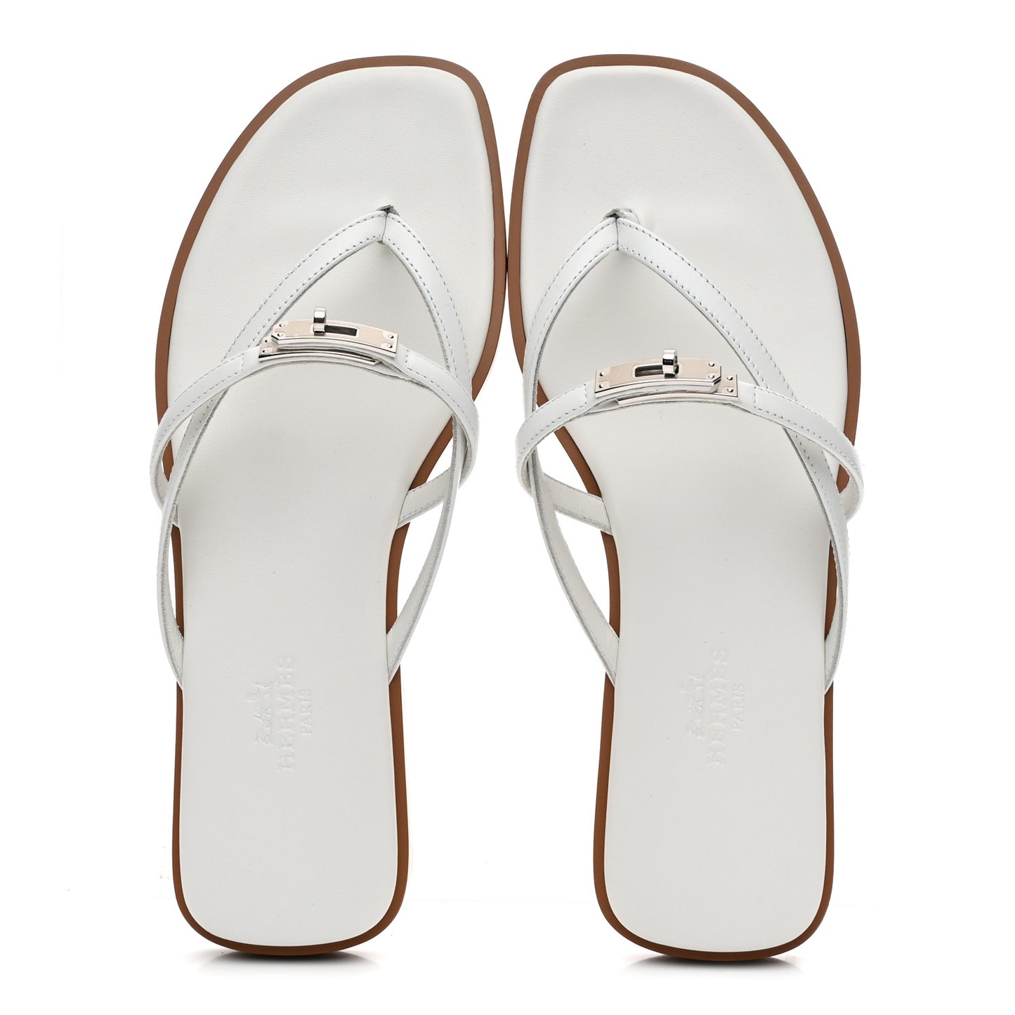 Calfskin Miss Sandals 36 White