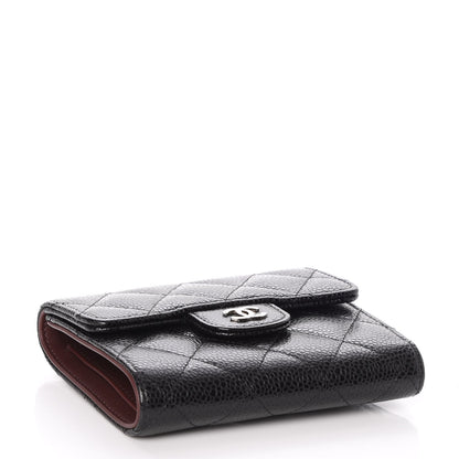 Chanel Caviar Quilted Compact Flap Wallet Black 4 of 9
