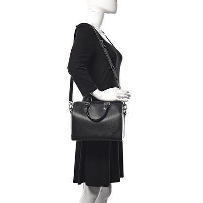 Louis Vuitton Epi Speedy Bandouliere 25 Black 2 of 11