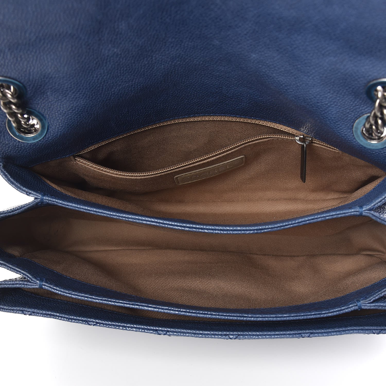 Chanel Caviar Quilted Medium Simply CC Flap Blue 7 of 11