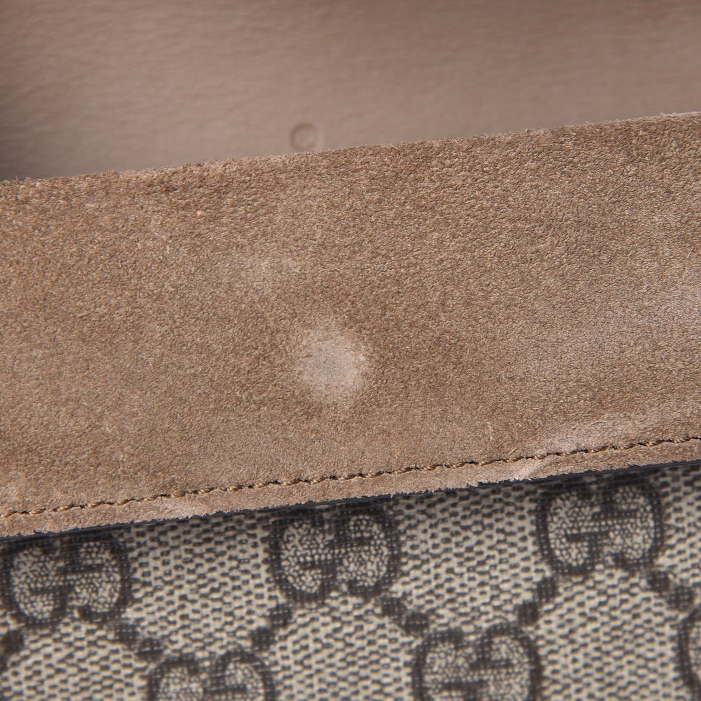 GG Supreme Monogram Super Mini Dionysus Shoulder Bag Taupe