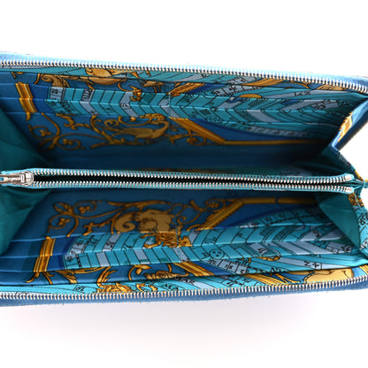 Hermes Epsom Silk'In Wallet Mykonos 5 of 12