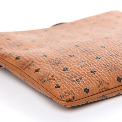 MCM Visetos Medium Crossbody Pouch Cognac 8 of 9