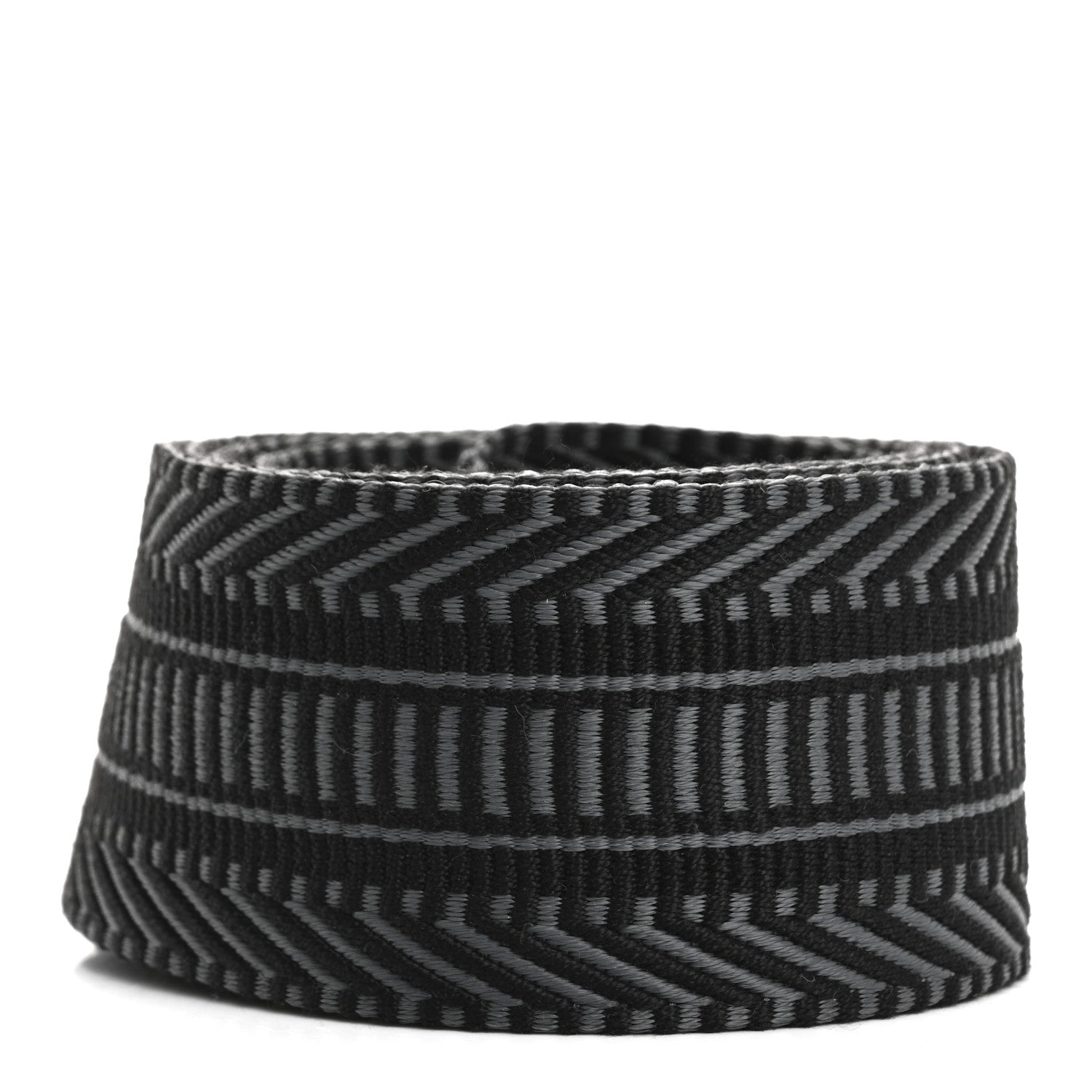 Hermes Toile Swift 50mm Sangle Cavale Shoulder Strap Black Gris Misty 2 of 5