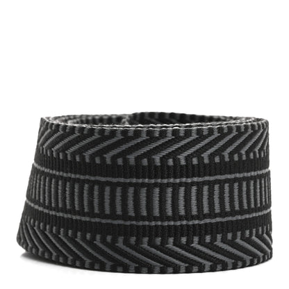 Hermes Toile Swift 50mm Sangle Cavale Shoulder Strap Black Gris Misty 2 of 5