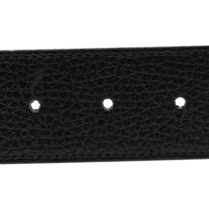 Gucci Dollar Calfskin 1973 Reversible Belt 85 34 Black Mineral Blue 4 of 5