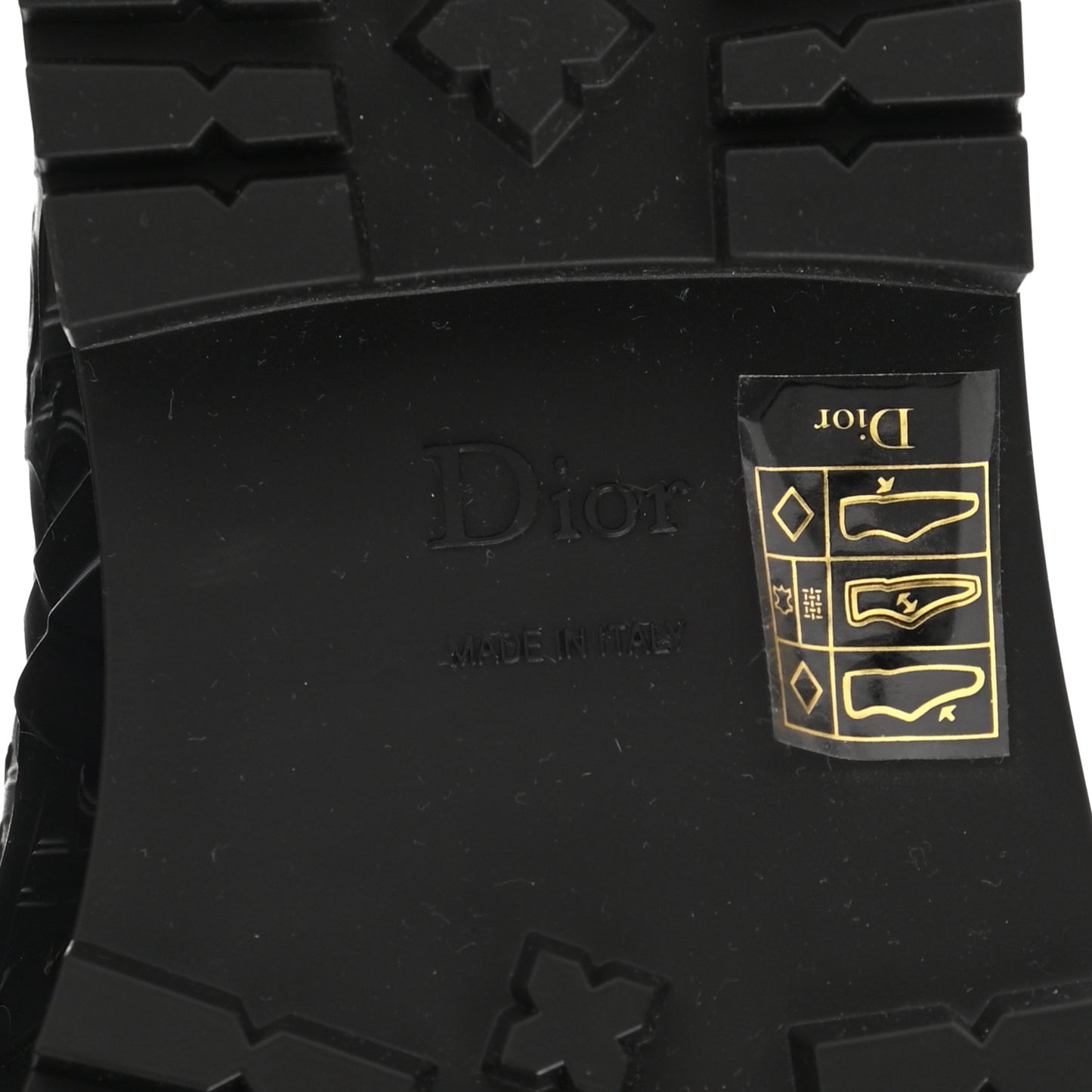 Oblique Rubber Diorcamp Boots 35 Black