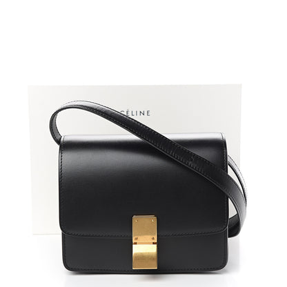 Celine Box Calfskin Small Classic Box Flap Bag Black 10 of 10