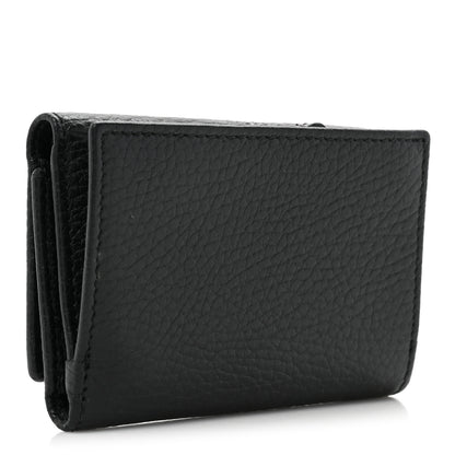 Gucci Dollar Calfskin Enamel Monochrome Medium GG Marmont Wallet 3 of 12
