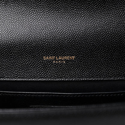 Saint Laurent Grain De Poudre Small Monogram Kate Satchel Black 7 of 10