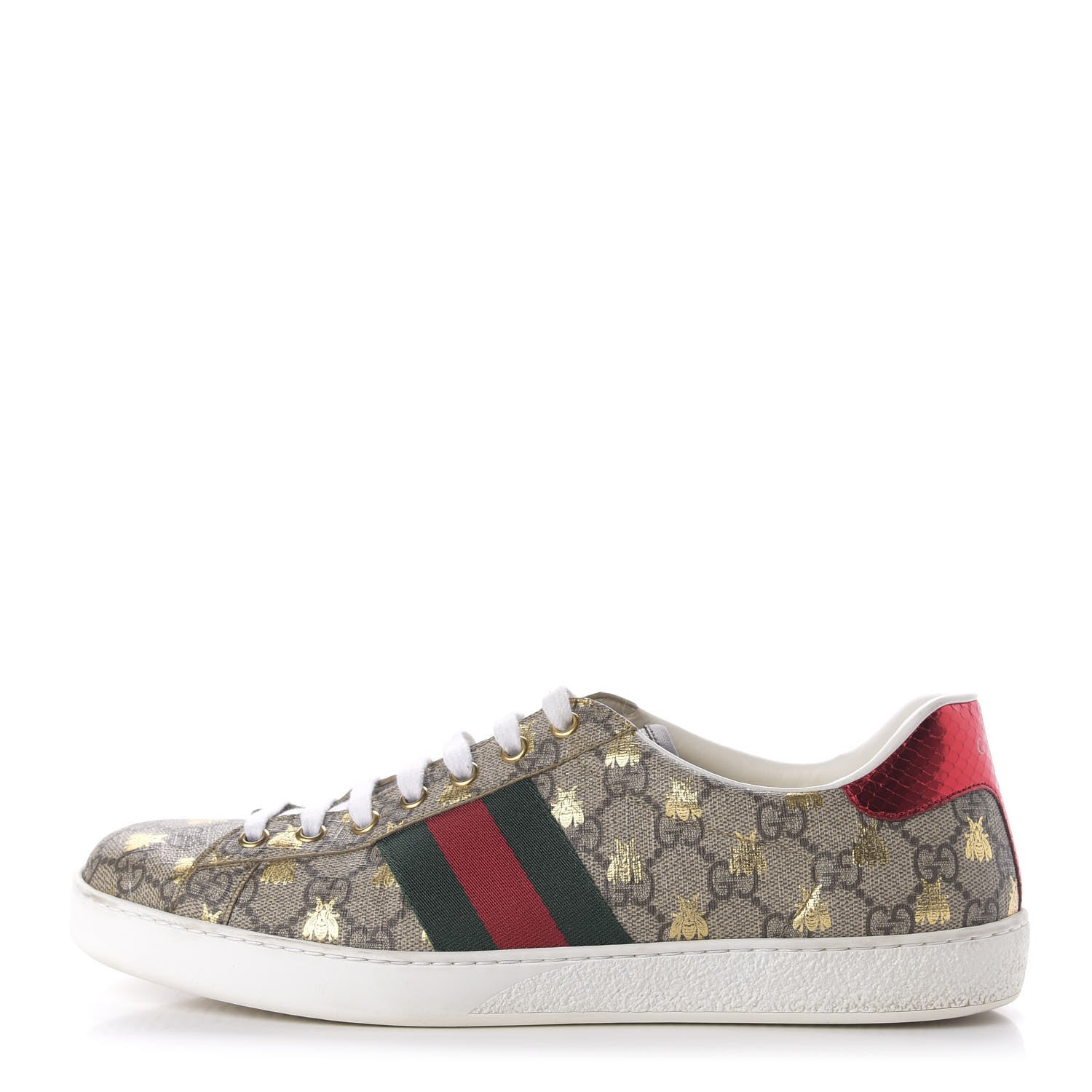 Gucci GG Supreme Monogram Ayers Mens Ace Bee Sneaker 9 1 of 8