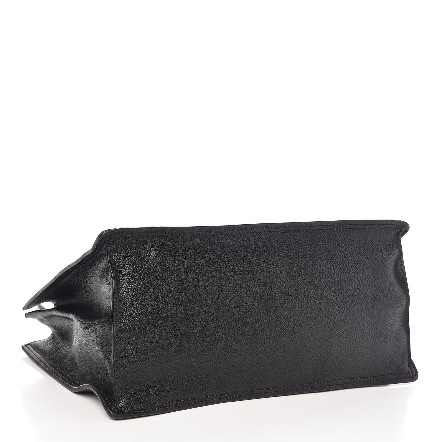 Prada Glace Calf Etiquette Tote Black Astrale 4 of 8