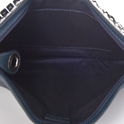 Jimmy Choo Lambskin Studded Fringe Zulu Clutch Turquoise 7 of 10