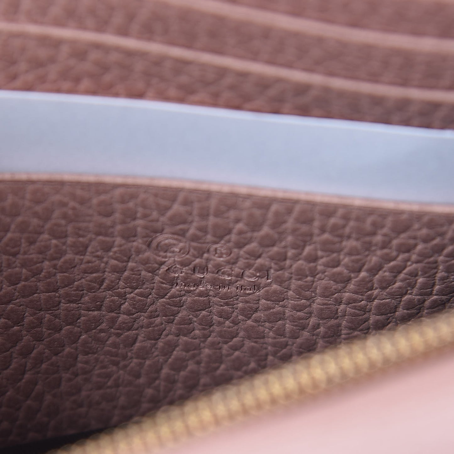 Dollar Calfskin Medium Betty Chain Wallet Soft Pink