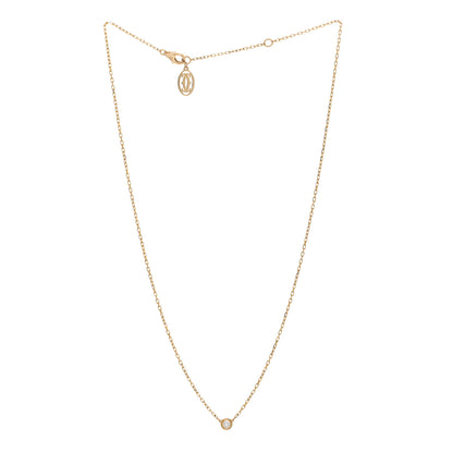 Cartier 18K Yellow Gold Diamond SM D'Amour Pendant Necklace 3 of 4