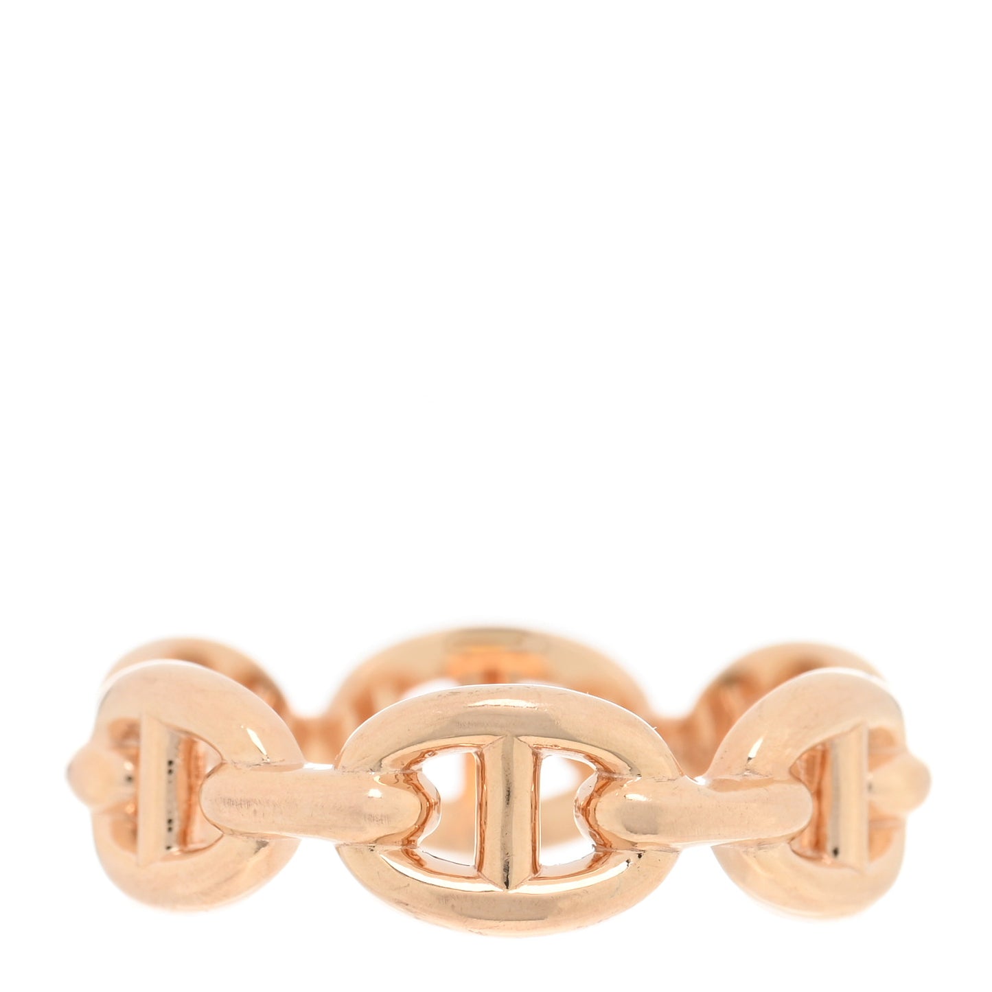 18K Rose Gold PM Chaine d'Ancre Enchainee Ring 51 5.75