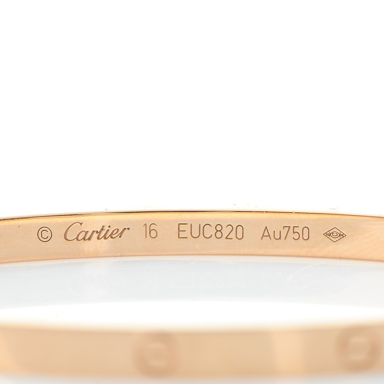 Cartier 18K Pink Gold Small LOVE Bracelet 16 4 of 7