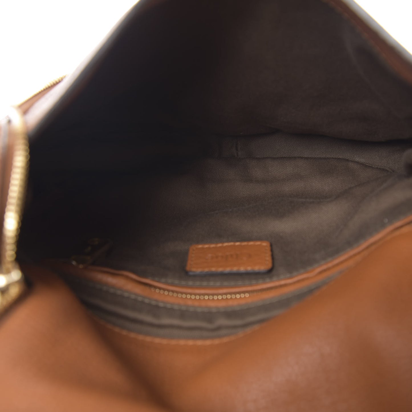 Calfskin Medium Marcie Round Zip Crossbody Bag Tan