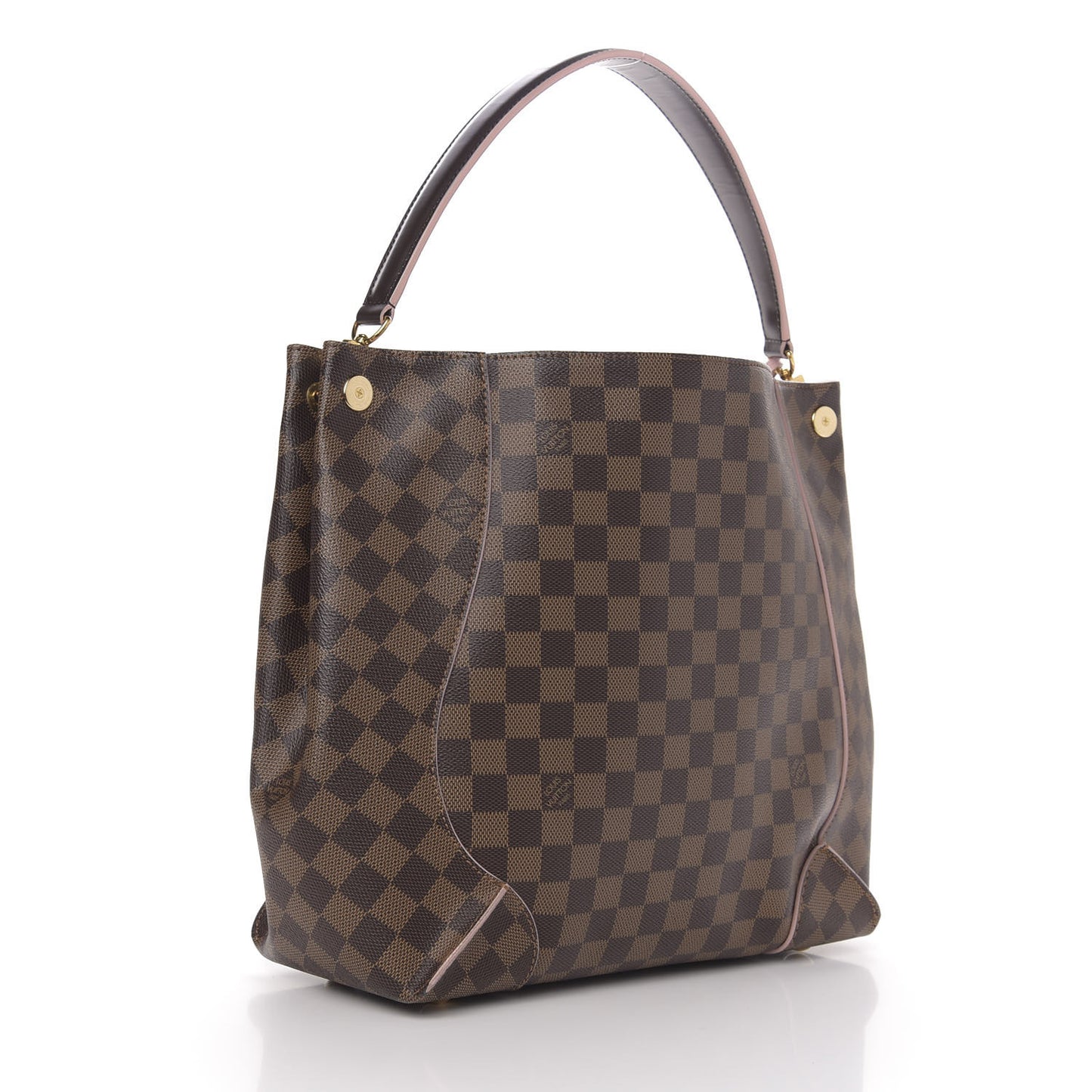 Damier Ebene Caissa Hobo Rose Ballerine