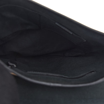 Burberry Haymarket Check Crossbody Messenger Bag Black 5 of 9