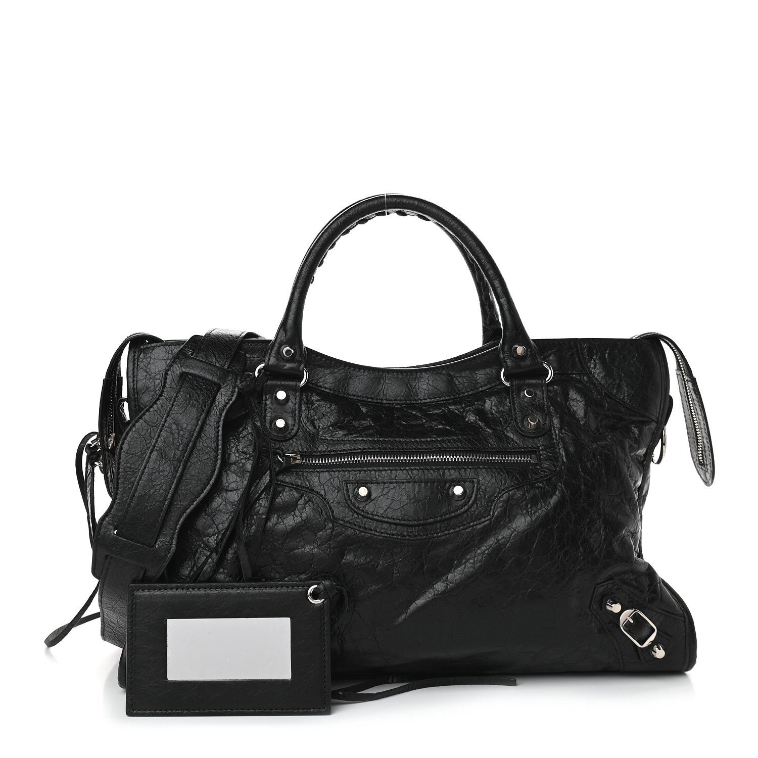 Balenciaga Agneau Classic Silver Hardware City Black 1 of 7