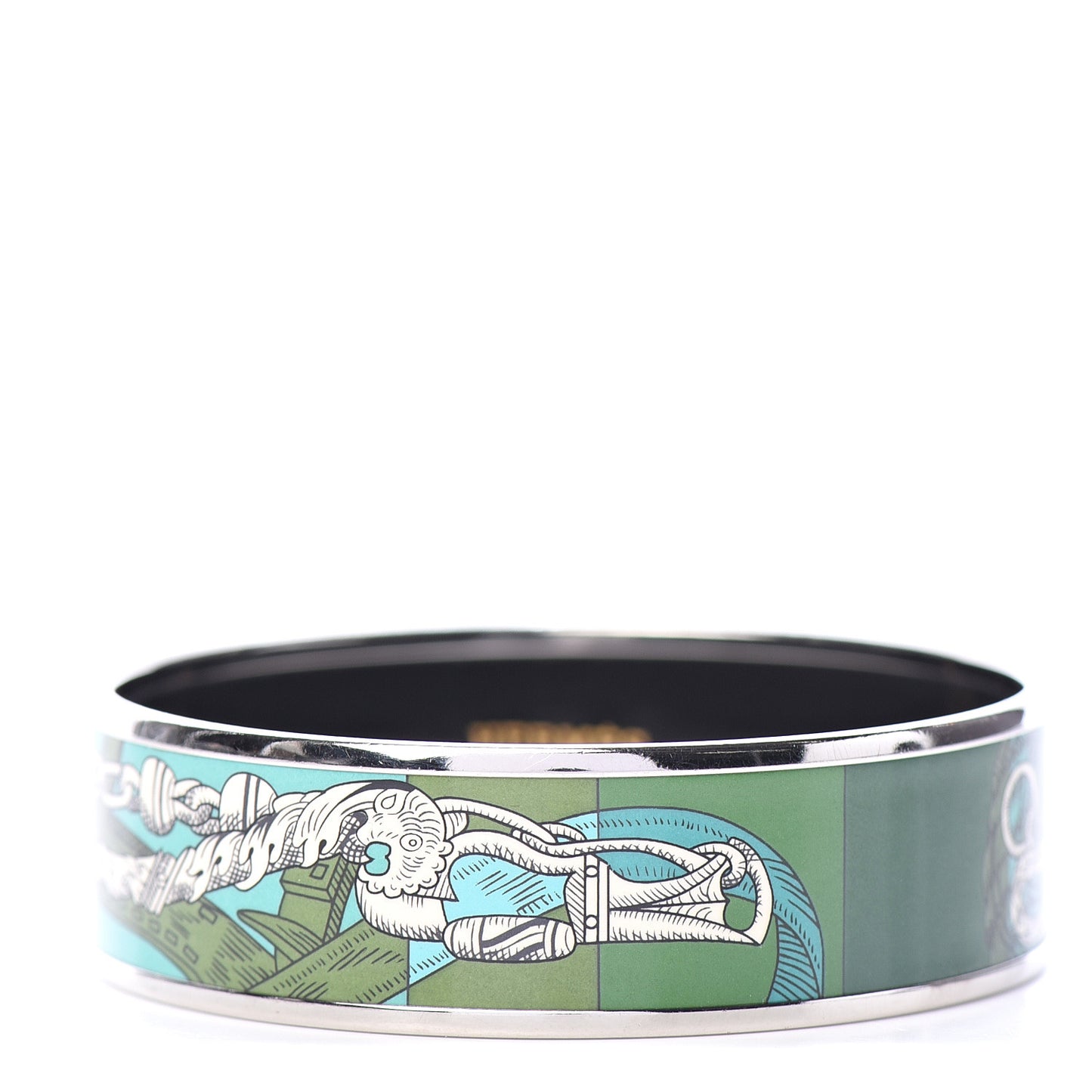 Enamel Printed Della Cavalleria Wide Bracelet 70 Foret