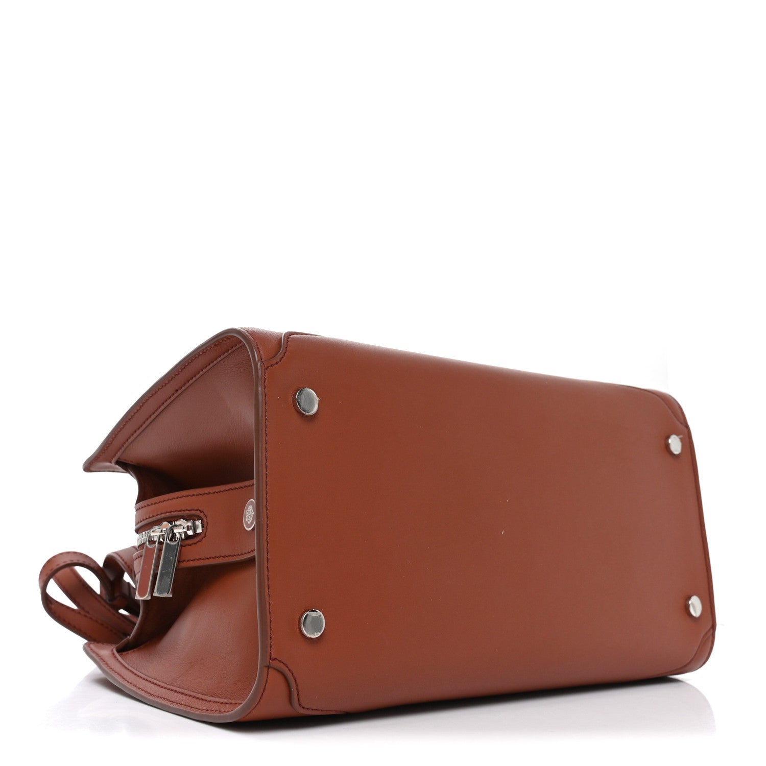 Loro Piana Smooth Calfskin Medium Sesia Kummel 5 of 10