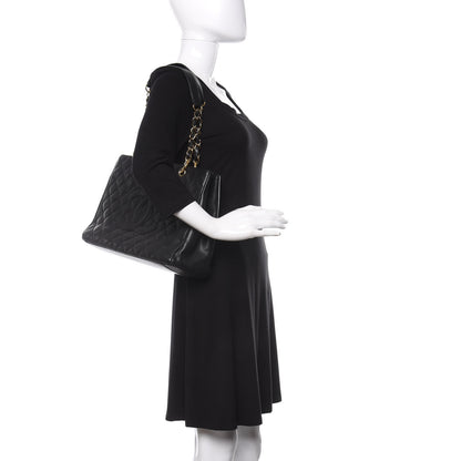 Chanel Caviar Quilted Grand Shopping Tote GST Black 2 of 9