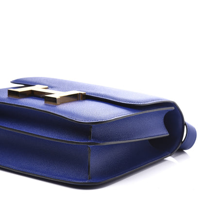Hermes Epsom Constance 24 Bleu Electrique 7 of 10