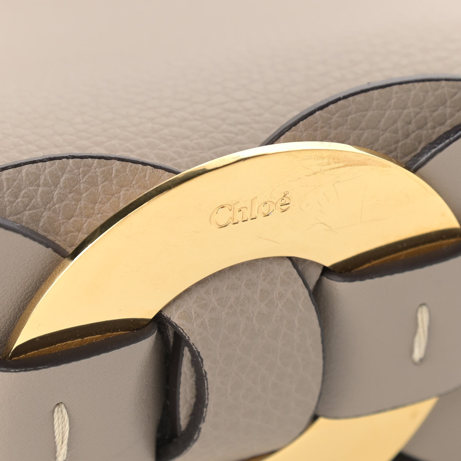 Chloe Small Grain Smooth Calfskin Medium Darryl Hobo Motty Grey 9 of 10