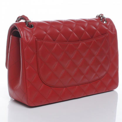 Chanel Lambskin Jumbo Double Flap Red 3 of 8