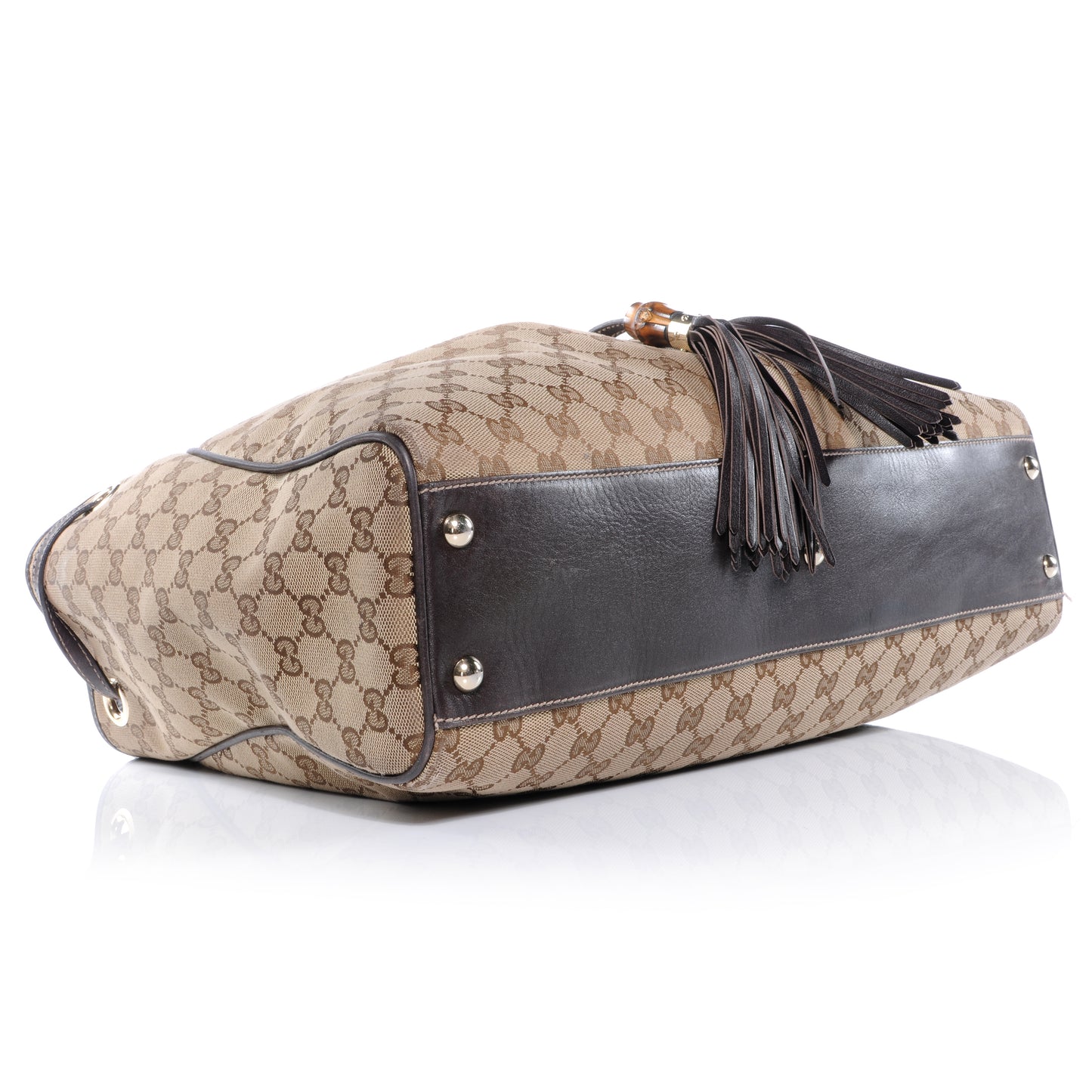 Monogram Peggy Braided Tote Ebony