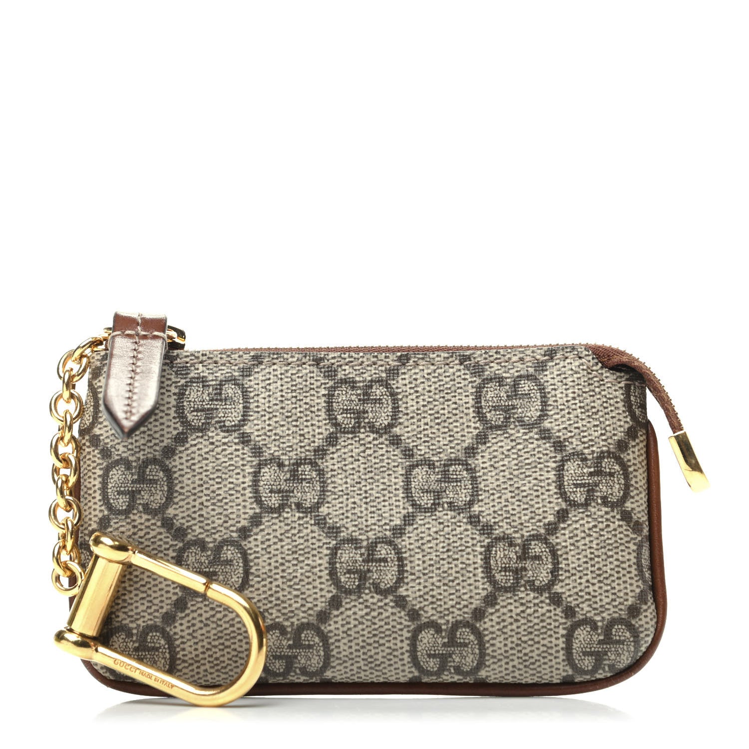 Gucci GG Supreme Monogram Key Case Brown 1 of 8