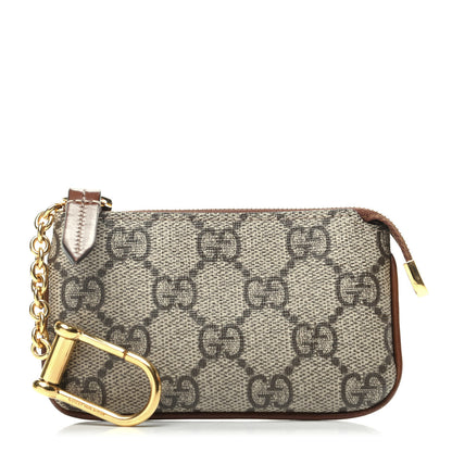 Gucci GG Supreme Monogram Key Case Brown 1 of 8