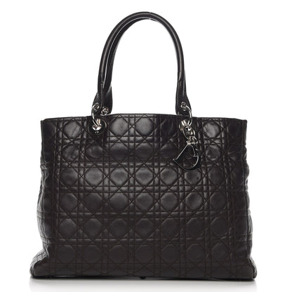 Christian Dior Lambskin Cannage Large Soft Lady Dior Shopping Tote Brown 1 of 7