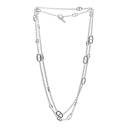 Hermes Sterling Silver Farandole Necklace 160 3 of 5