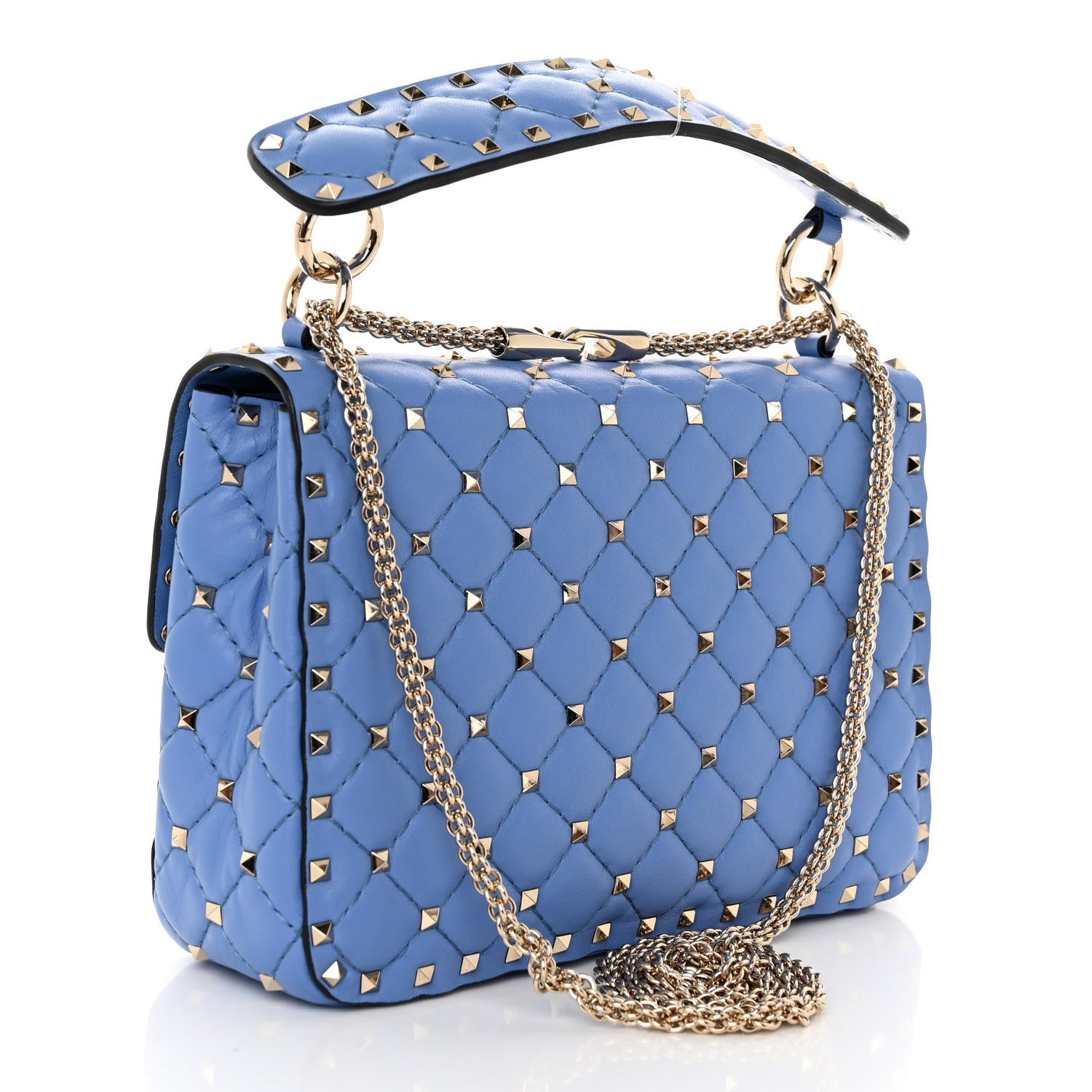 Valentino Garavani Nappa Medium Rockstud Spike Shoulder Bag Angel 3 of 9